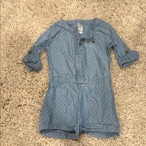 Carters button down Henley romper
